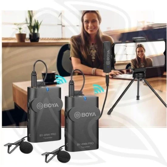 BOYA Wireless Microphone for DSLRs and Smartphones - Black